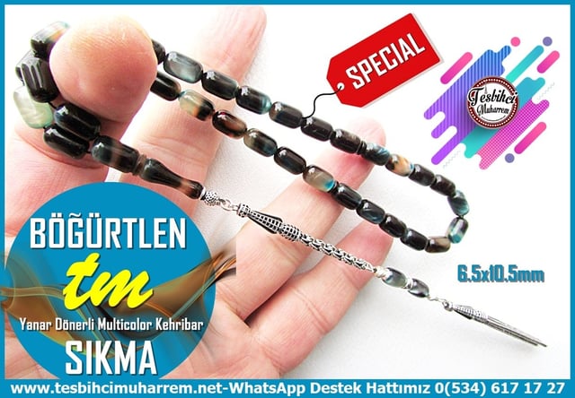Mozaik Kehribar TesbihlerTM14598Muharrem Karaoğlu Usta Dizayn Sıkma Kehribar Tespih I Multicolor Renk Mineli Gümüş Püskül Böğürtlen TesbihSıkma Kehribar Tespih I Multicolor Renk Mineli Gümüş Püskül Böğürtlen Tesbih