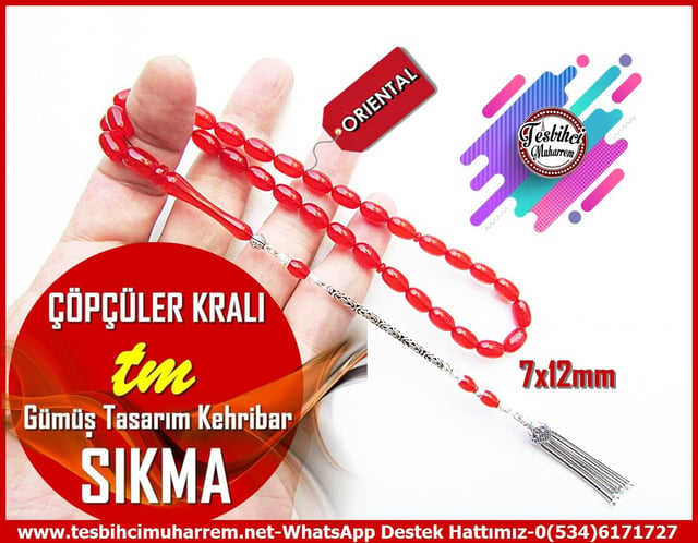 Turuncu Kehribar TesbihlerTM13844Muharrem Karaoğlu Usta Dizayn Tespih | Turuncu Bademi Sıkma Kehribar, Gümüş Püskül, “Çöpçüler Kralı” Model TesbihTespih Sıkma Kehribar l Gümüş Püskül Tasarım Kayısı Çöpçüler Kralı Tesbih