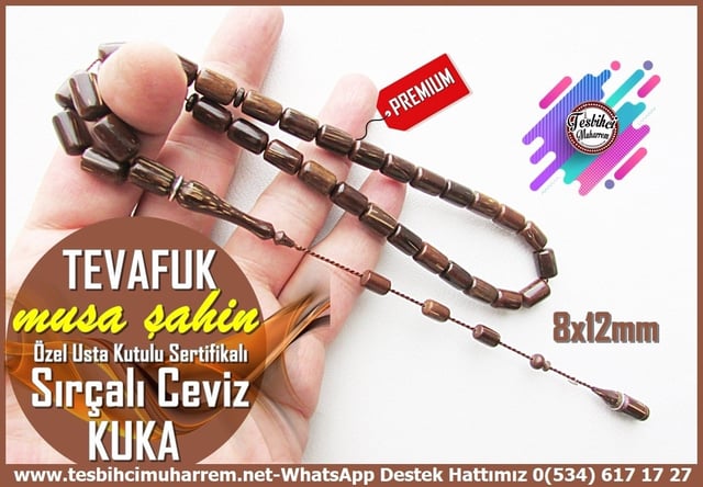 Kuka Ağacı TesbihlerTM14349Musa Şahin Usta İmzalı Özel Kutulu Sertifikalı Sırçalı Kuka Tespih I Özel Tasarım Tevafuk TesbihÖzel Kutulu Sertifikalı Sırçalı Kuka Tespih I Özel Tasarım Tevafuk Tesbih