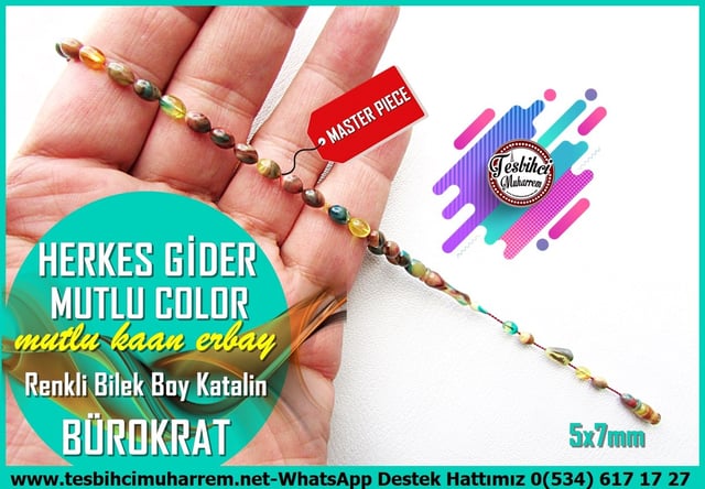 Maskot, Bileklik ve Bürokrat TespihlerTM14558Mutlu Kaan Erbay Usta İmzalı Bürokrat Katalin Tespih I Bilek Boy Herkes Gider Mutlu Color TesbihMutlu Kaan Erbay Usta İmzalı Bürokrat Katalin Tespih I Bilek Boy Herkes Gider Mutlu Color Tesbih