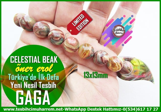 Gaga Sonsuzluk Tesbih-Türkiye'de Bir İlkTM14249Öner Erol Usta İmzalı Multicolor Sonsuzluk Gaga Tespih I Limited Edition Sıkma Kehribar Celestial Beak TesbihMulticolor Sonsuzluk Gaga Tespih I Limited Edition Sıkma Kehribar Celestial Beak Tesbih