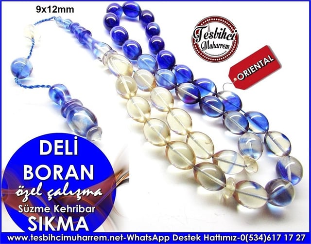 Özel Çalışma Süzme Sıkma Kehribar Tesbih Deli Boran 