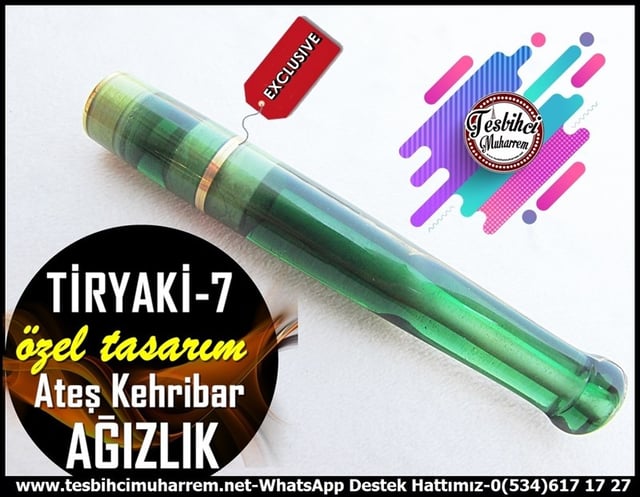 Yeni Ürün TesbihlerTM11874Özel İşçilik Temizlenebilir Koyu Yeşil Ateş Kehribar Sigara Ağızlığı Tiryaki 7Özel İşçilik Temizlenebilir Koyu Yeşil Ateş Kehribar Sigara Ağızlığı Tiryaki 7