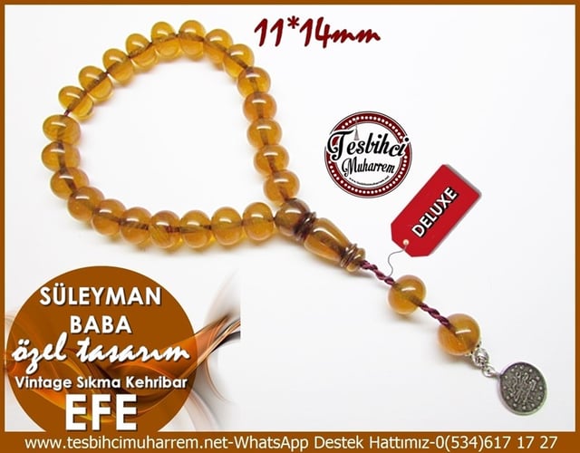 Özel Tasarım Tarz Efe Maskot Vintage Kehribar Süleyman Baba 