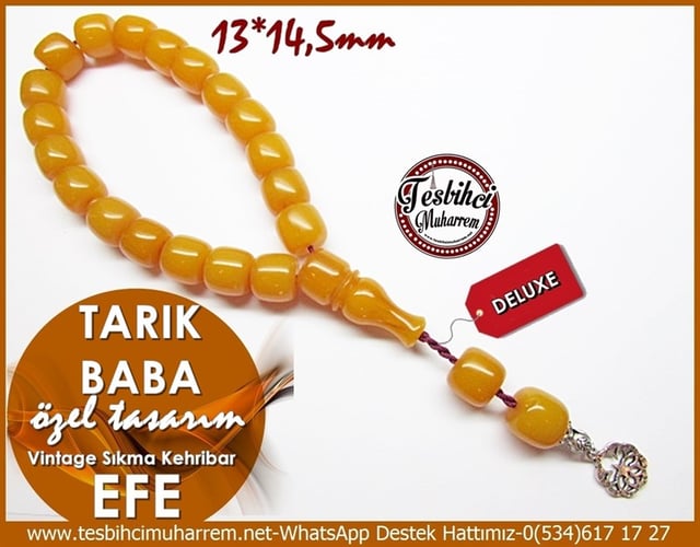 Özel Tasarım Tarz Efe Maskot Vintage Kehribar Tarık Baba