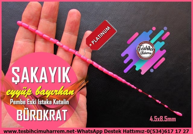 Katalin Ve Bağa TesbihlerTM14227Pembe Bürokrat Katalin Tespih I El Boy Kapsül Kesim Istaka Şakayık TesbihPembe Bürokrat Katalin Tespih I El Boy Kapsül Kesim Istaka Şakayık Tesbih
