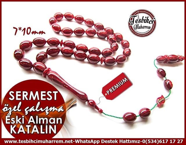 Premium İşçilik Özel Çalışma Eski Alman Katalin Tesbih Sermest 