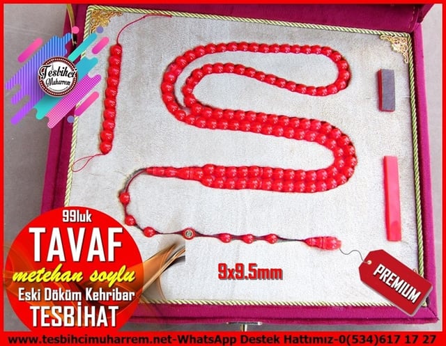99luk Dua Ve Namaz TesbihatlarıTM12027Profesyonel Çalışma 99 Luk Eski Döküm Sıkma Kehribar Dua Tesbihatı Tavaf Profesyonel Çalışma 99 Luk Eski Döküm Sıkma Kehribar Dua Tesbihatı Tavaf 