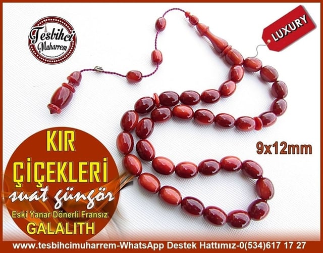 Katalin Ve Bağa TesbihlerTM10993Profesyonel Çalışma Beyzi Kesim Yanar Dönerli Fransız Sıkması Galalith Tesbih Kır Çiçekleri Profesyonel Çalışma Beyzi Kesim Yanar Dönerli Fransız Sıkması Galalith Tesbih Kır Çiçekleri 