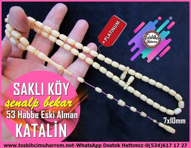 Katalin Ve Bağa TesbihlerTM12109Profesyonel Çalışma Kapsül Model 53 Habbe Eski Alman Katalin Saklı Köy Profesyonel Çalışma Kapsül Model 53 Habbe Eski Alman Katalin Saklı Köy 