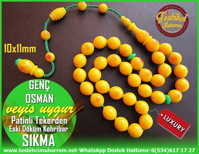 Hareli Damarlı Sarı Kehribar TesbihlerTM11209Sıkma Kehribar Tesbih Osmanlı Usül Eski Döküm Tekerden Patinli Sığırcık Kesim Genç OsmanSıkma Kehribar Tesbih Osmanlı Usül Eski Döküm Tekerden Patinli Sığırcık Kesim Genç Osman