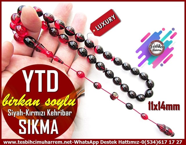 Siyah Kehribar TesbihlerTM11948Sıkma Kehribar Tesbih Siyah Kırmızı Beyzi Kesim Eski Şehirli YtdSıkma Kehribar Tesbih Siyah Kırmızı Beyzi Kesim Eski Şehirli Ytd