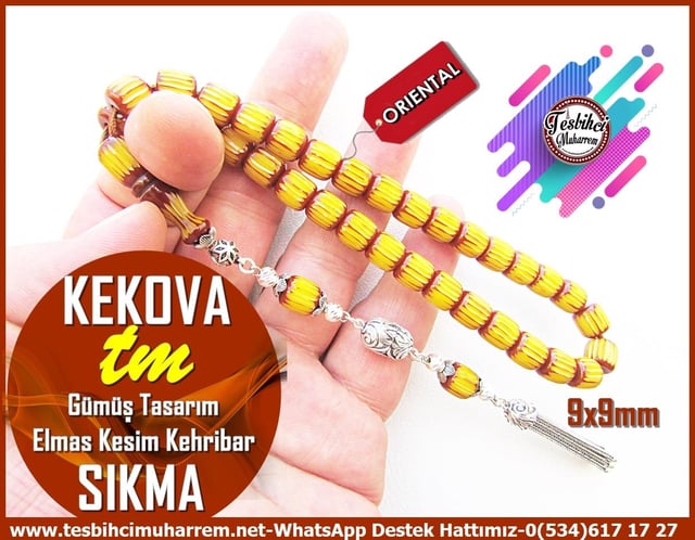Kayısı Kehribar TesbihlerTM13269Sıkma Kehribar Tespih Elmas Kesim - Orijinal Gümüş Püsküllü Günlük Çekim Kekova TesbihTespih Sıkma Kehribar I Elmas Kesim Gümüş Püskül Kekova Tesbih
