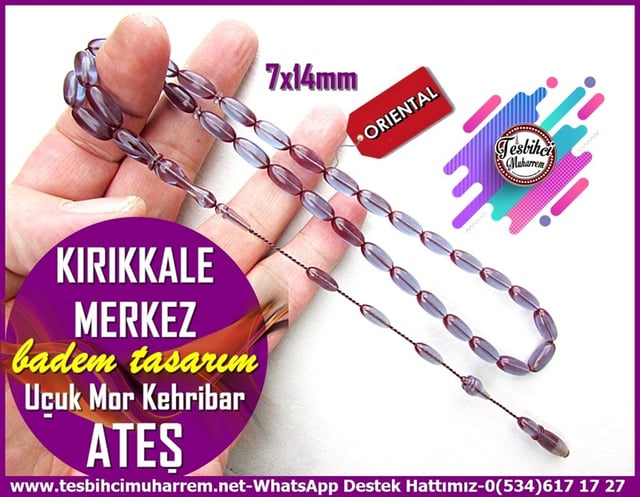 Mor Ton TesbihlerTM11783Tesbih Ateş Kehribar Badem Kesim Mor Mavi Yansımalı Kırıkkale MerkezTesbih Ateş Kehribar Badem Kesim Mor Mavi Yansımalı Kırıkkale Merkez