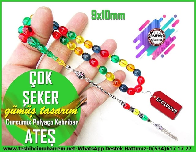 Nar Çiçeği Ton TesbihlerTM11741Tesbih Ateş Kehribar Curcumix Palyaço Beyzi Kesim Gümüş Püsküllü Çok ŞekerTesbih Ateş Kehribar Curcumix Palyaço Beyzi Kesim Gümüş Püsküllü Çok Şeker
