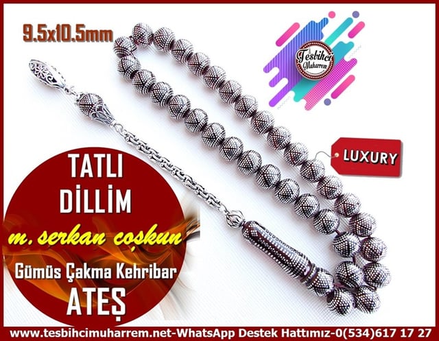 Bordo Vişne Ton TesbihlerTM11727Tesbih Ateş Kehribar Yoğun Gümüş Çakım Küre Kesim Gümüş Püsküllü Talı DillimTesbih Ateş Kehribar Yoğun Gümüş Çakım Küre Kesim Gümüş Püsküllü Talı Dillim