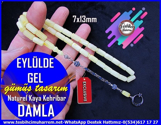  Damla Kehribar TesbihlerTM117657/ATesbih Damla Kehribar Kapsül Kesim Limon Ton Gümüş Aksesuarlı Eylülde Gel Tesbih Damla Kehribar Kapsül Kesim Limon Ton Gümüş Aksesuarlı Eylülde Gel 