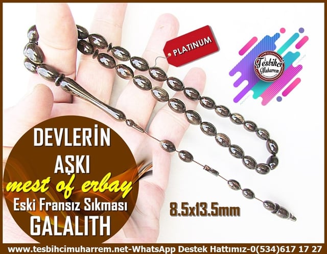 Galanit TesbihTM11905Tesbih Galalith Eski Beyzi Kesim Fransız Sıkması Profesyonel Çalışma Devlerin Aşkı Tesbih Galalith Eski Beyzi Kesim Fransız Sıkması Profesyonel Çalışma Devlerin Aşkı 