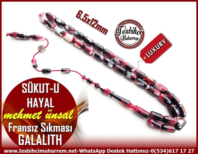 Galanit TesbihTM11547Tesbih Galalith Fransız Sıkması Multicolor Profesyonel Kapsül Kesim Sükut-u Hayal Tesbih Galalith Fransız Sıkması Multicolor Profesyonel Kapsül Kesim Sükut-u Hayal 