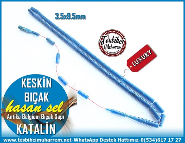 Katalin Ve Bağa TesbihlerTM11426Tesbih Katalin Antika Bıçak Sapından Kılçık Mavi Kesme Keskin BıçakTesbih Katalin Antika Bıçak Sapından Kılçık Mavi Kesme Keskin Bıçak