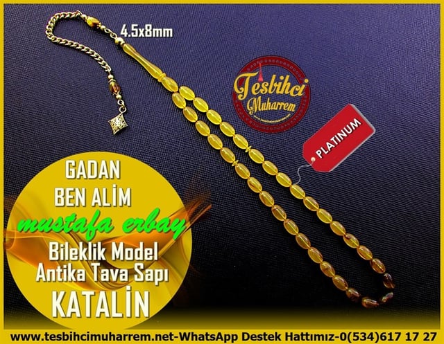 Hareli Yeşil Kehribar TesbihlerTM11265Tesbih Katalin Antika Tava Sapından Altın Püsküllü Bileklik Kılçık Gadan Ben Alim Tesbih Katalin Antika Tava Sapından Altın Püsküllü Bileklik Kılçık Gadan Ben Alim 