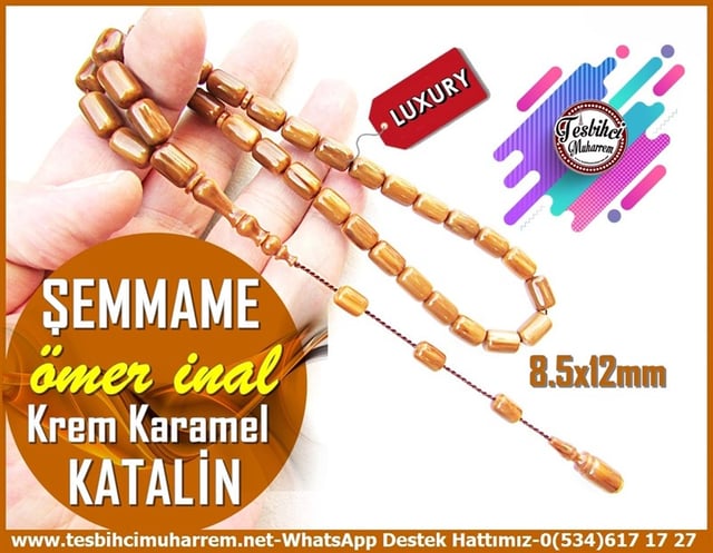Katalin Ve Bağa TesbihlerTM11866Tesbih Katalin Damarlı Koyu Kahve Krem Karamel Kapsül Kesim ŞemmameTesbih Katalin Damarlı Koyu Kahve Krem Karamel Kapsül Kesim Şemmame