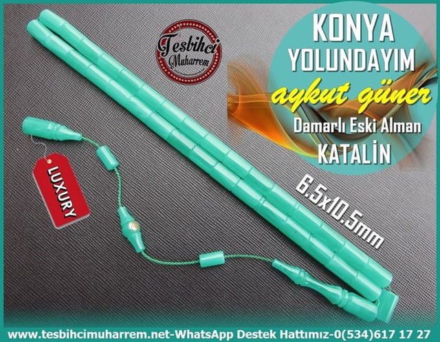 Katalin Ve Bağa TesbihlerTM11619Tesbih Katalin Damarlı Yeşil Eski Alman Objeden Konya Yolundayım Tesbih Katalin Damarlı Yeşil Eski Alman Objeden Konya Yolundayım 