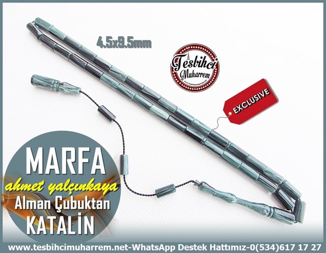 Katalin Ve Bağa TesbihlerTM11509Tesbih Katalin Dik Kesme Kesim Çelik Gri Yeşil Marfa Tesbih Katalin Dik Kesme Kesim Çelik Gri Yeşil Marfa 