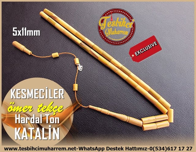 Katalin Ve Bağa TesbihlerTM11506Tesbih Katalin Dik Kesme Kesim Hardal Ton KesmecilerTesbih Katalin Dik Kesme Kesim Hardal Ton Kesmeciler