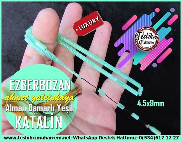 Katalin Ve Bağa TesbihlerTM11898Tesbih Katalin Yeşil Kesme Ufak Boy EzberbozanTesbih Katalin Yeşil Kesme Ufak Boy Ezberbozan