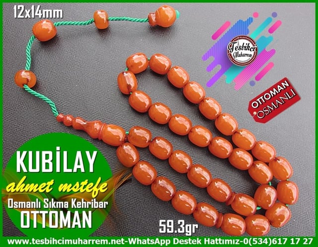 Osmanlı Antika Vişne Ton TesbihlerTM11702Tesbih Osmanlı Sıkma Kehribar Fıçı Kesim 59,3 gr 24K Kubilay Tesbih Osmanlı Sıkma Kehribar Fıçı Kesim 59,3 gr 24K Kubilay 