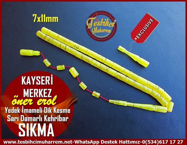Hareli Damarlı Sarı Kehribar TesbihlerTM11337Tesbih Sıkma Kehribar Sarı Damarlı Dik Kesme Yedek İmameli Kayseri Merkez Tesbih Sıkma Kehribar Sarı Damarlı Dik Kesme Yedek İmameli Kayseri Merkez 