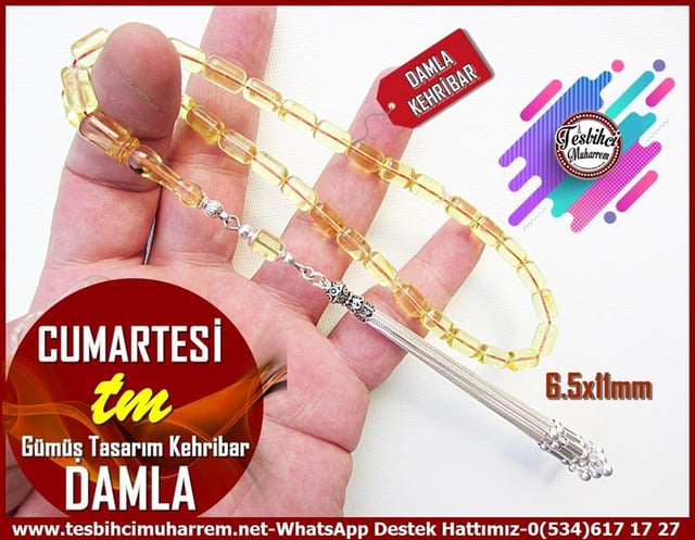  Damla Kehribar TesbihlerTM12649Tespih Damla Kehribar Gümüş Püsküllü Kapsül Kesim Cumartesi TesbihTespih Damla Kehribar Gümüş Püsküllü Kapsül Kesim Cumartesi Tesbih
