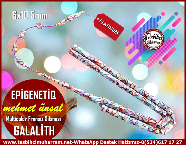Galanit TesbihTM12793Tespih Galalith Fransız Sıkması Multicolor Profesyonel Dik Kesme Epigenetik Tesbih Tespih Galalith Fransız Sıkması Multicolor Profesyonel Dik Kesme Epigenetik Tesbih 