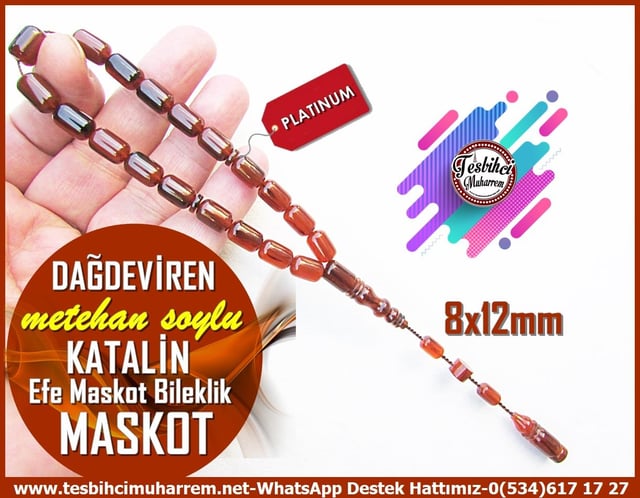 Katalin Ve Bağa TesbihlerTM12785Tespih Katalin Efe Maskot Bileklik Kırçıllı Dağdeviren TesbihTespih Katalin Efe Maskot Bileklik Kırçıllı Dağdeviren Tesbih