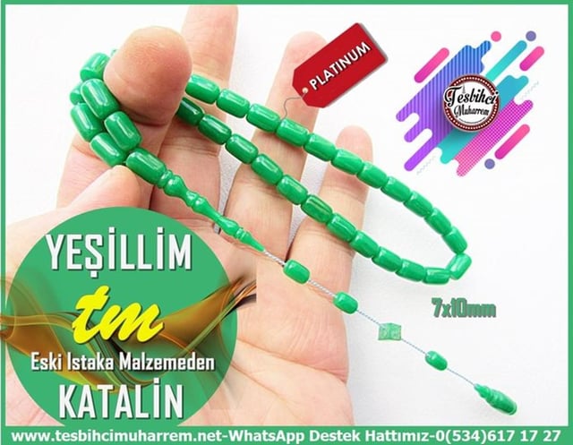 Orjinal Eski Alman Kehribar TesbihlerTM13217Tespih Katalin I Eski Istaka Malzemeden Kapsül Kesim Deniz Yeşili Yeşillim Tesbih Tespih Katalin I Eski Istaka Malzemeden Kapsül Kesim Deniz Yeşili Yeşillim Tesbih 