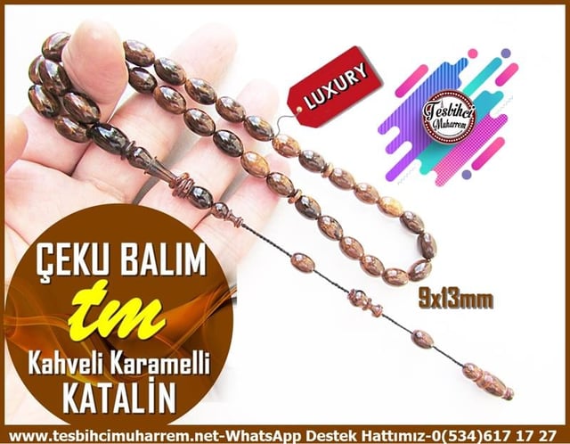 Katalin Ve Bağa TesbihlerTM12569Tespih Katalin Kahveli Karameli Beyzi Kesim Çeku Balım TesbihTespih Katalin Kahveli Karameli Beyzi Kesim Çeku Balım Tesbih