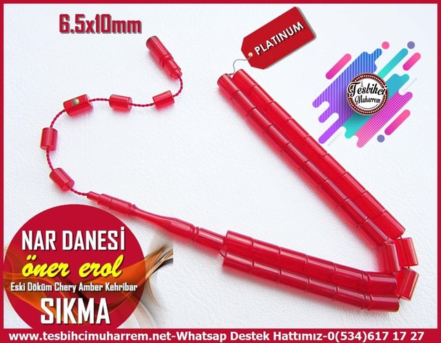 Hareli Kırmızı Kehribar TesbihlerTM12520Tespih Sıkma Kehribar Eski Döküm Nar Çiçeği Dik Kesme Nar Danesi Tesbih Tespih Sıkma Kehribar Eski Döküm Nar Çiçeği Dik Kesme Nar Danesi Tesbih 