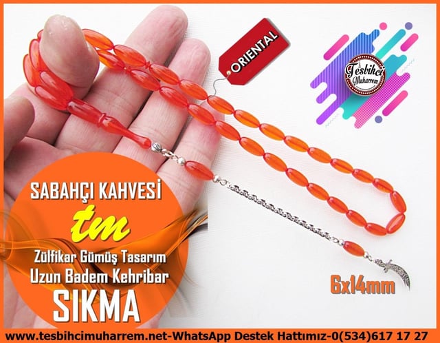 Turuncu Kehribar TesbihlerTM13184Tespih Sıkma Kehribar I Kayısı Badem Zülfikar Gümüş Tasarım Sabahçı Kahvesi TesbihTespih Sıkma Kehribar I Kayısı Badem Zülfikar Gümüş Tasarım Sabahçı Kahvesi Tesbih
