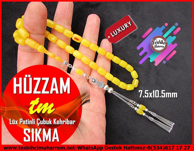 Sarı Ton TesbihlerTM12860Tespih Sıkma Kehribar Patinli Lüx Sarı Gümüş Püsküllü Hüzzam Tesbih Tespih Sıkma Kehribar Patinli Lüx Sarı Gümüş Püsküllü Hüzzam Tesbih 