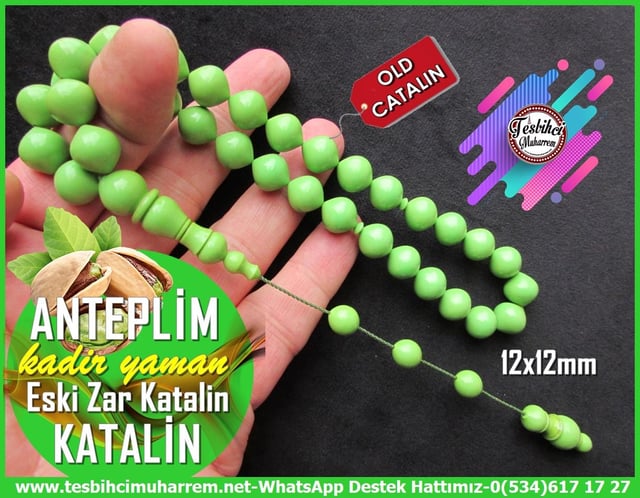 Katalin Ve Bağa TesbihlerTM12853Tespih Zar Katalin Sığırcık Kesim Fıstık Yeşili Anteplim TesbihTespih Zar Katalin Sığırcık Kesim Fıstık Yeşili Anteplim Tesbih