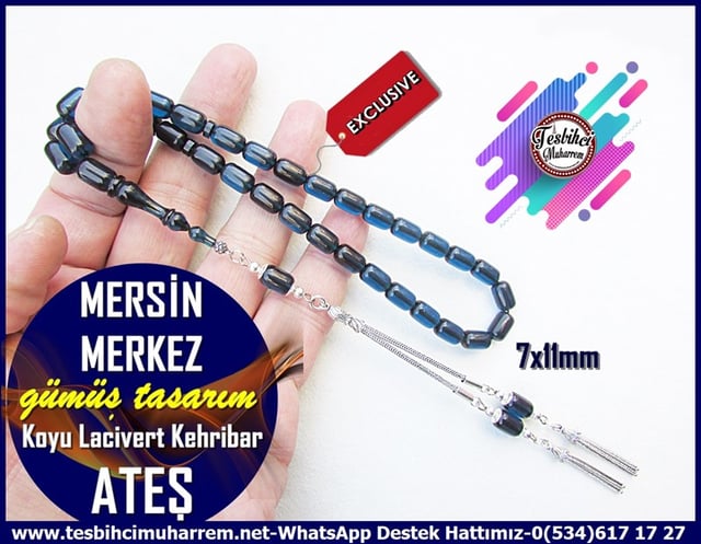 Mavi Ton TesbihlerTM12095TKoyu Lacivert Gümüş Püsküllü Kapsül Kesim Ateş Kehribar Tesbih Mersin Merkez Koyu Lacivert Gümüş Püsküllü Kapsül Kesim Ateş Kehribar Tesbih Mersin Merkez 