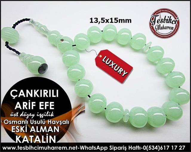 Üst Düzey İşçilik Havşalı Osmanlı Tarz Eski Alman Katalin Tesbih Çankırılı Arif Efe