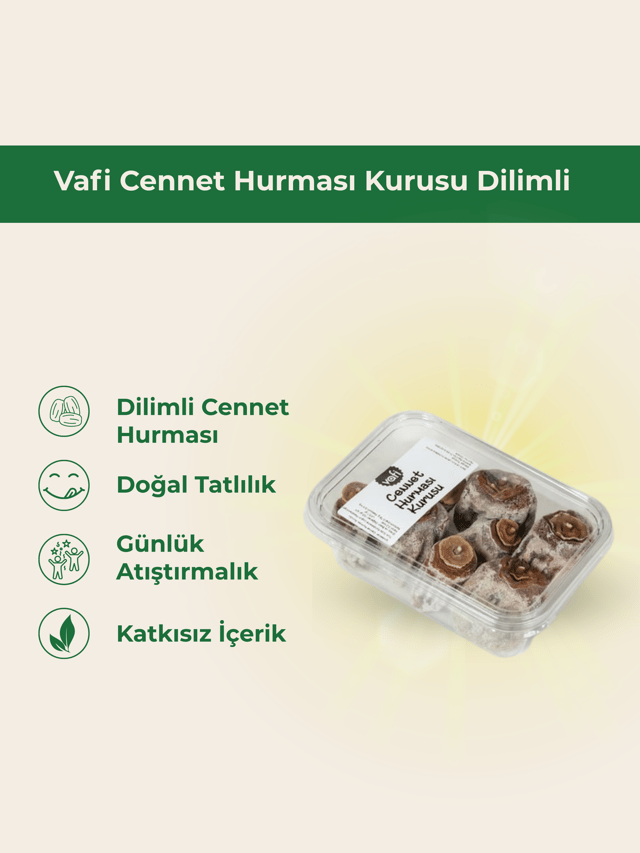 Cennet Hurması Kurusu Dilimli 100 gr