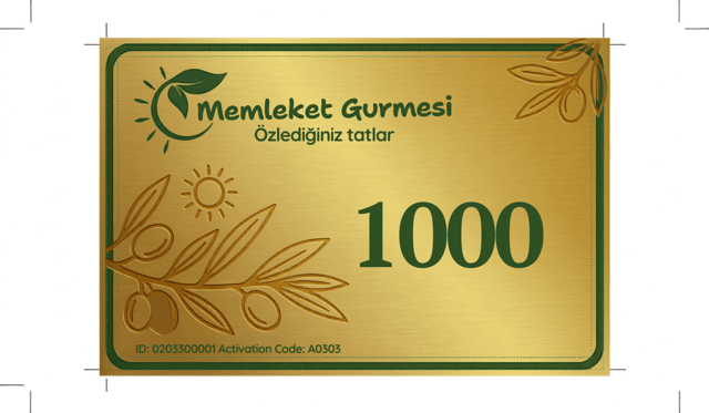 Dijital Hediye Ürün Alışveriş Kartı