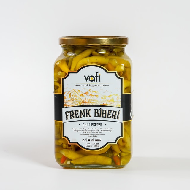 Vafi Turşu Serisi Frenk Biberi Turşusu 1000cc-500gr