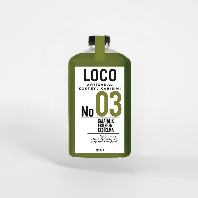 Loco No:03 Yeşil Elma Salatalık Fesleğen 225 mlLoco