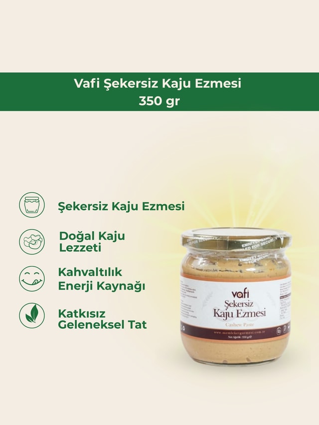 Şekersiz Kaju Ezmesi 350 gr MG