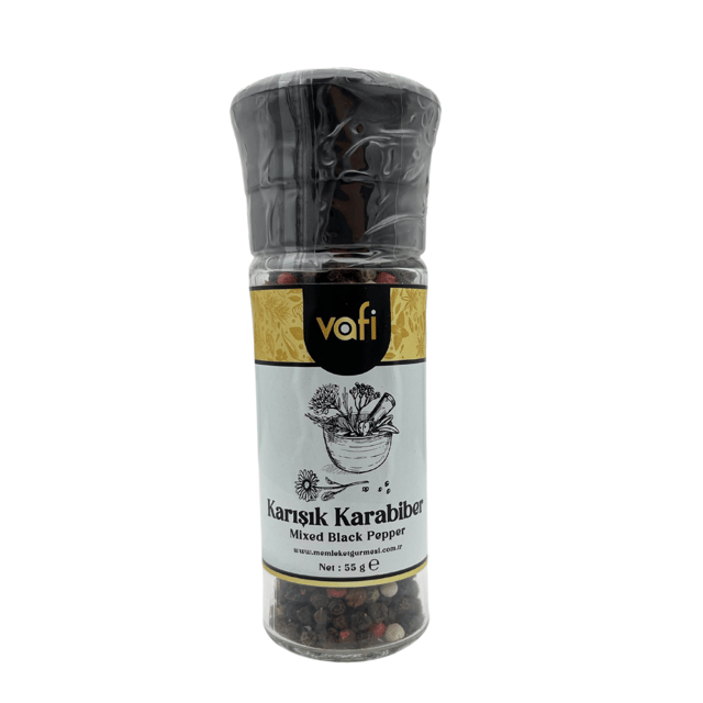 Vafi Cam Değirmen Kapak Serisi Karışık Karabiber 55 gr
