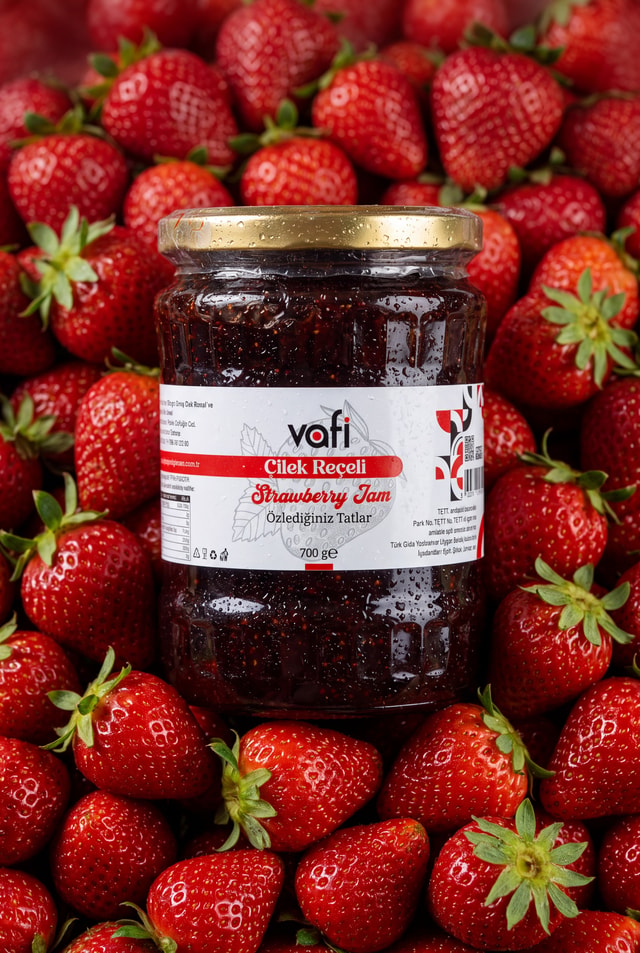 Vafi Reçel Serisi Çilek Reçeli 700 gr